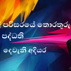 ඩිජිටල් පරිසරයේ තොරතුරු පද්ධති (DTA)