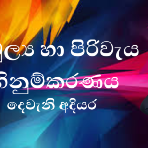 මුල්‍ය හා පිරිවැය ගිණුම්කරණය (FCA)